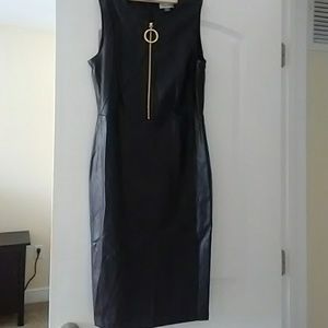 Calvin Klein size 10 blk dress with gold zipper